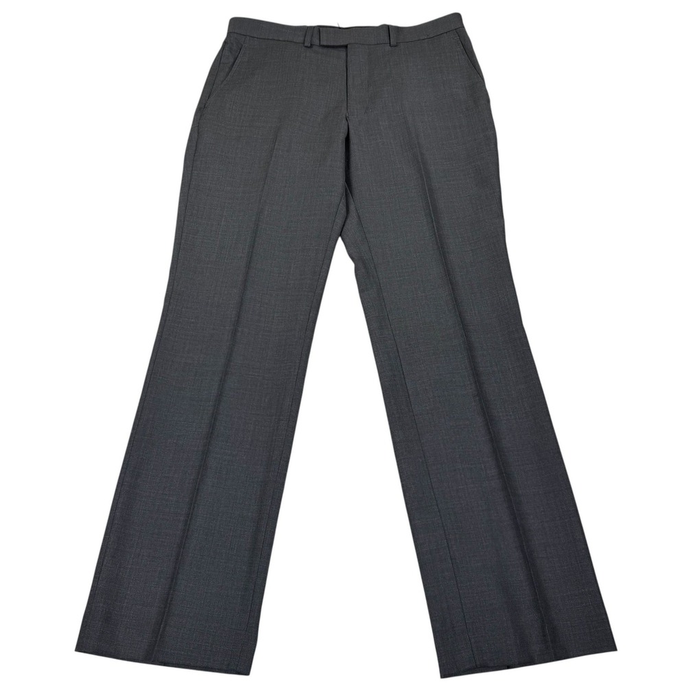 Kenneth Cole Precision Fit Dress Pants Mens 34x32 Charcoal Wool Blend NWT